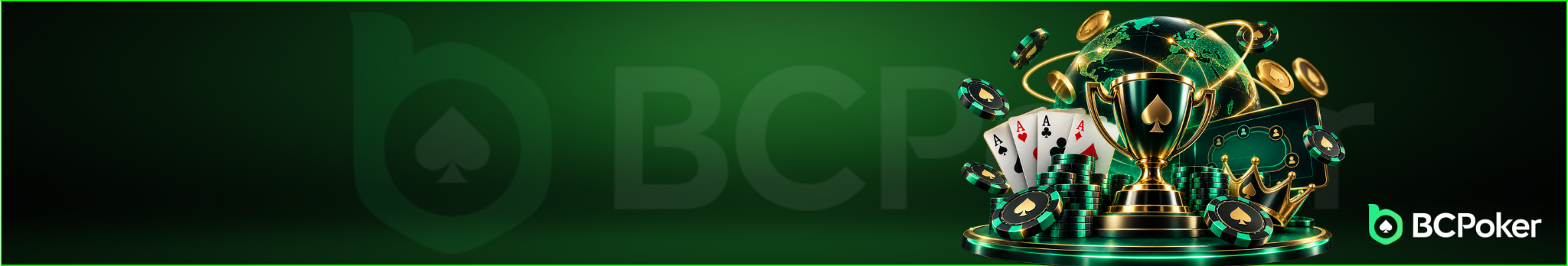 BCPoker banner with cards and chips