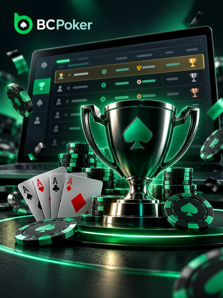 BCPoker freeroll tournament lobby listings