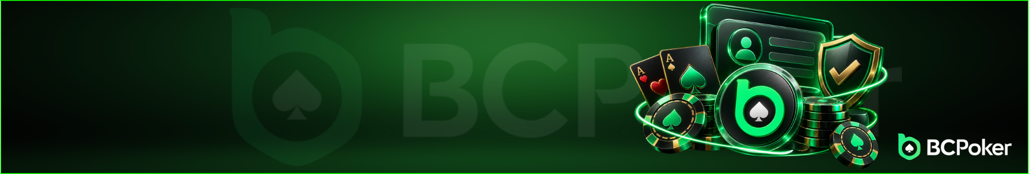 BCPoker banner with cards and chips