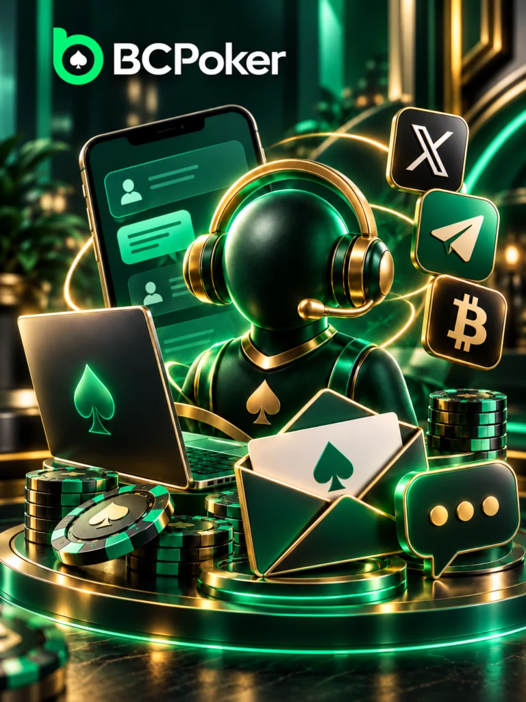 BCPoker support contact form and email
